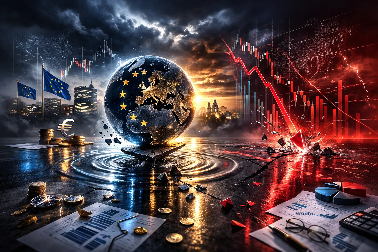 أسواق الأسهم الأوروبية تتراجع بسبب التوترات بين أميركا وإيران ونتائج أعمال متباينة